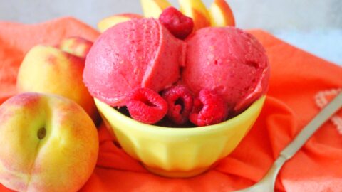 Raspberry Peach Sorbet (In the Blender!) - FIXED on FRESH