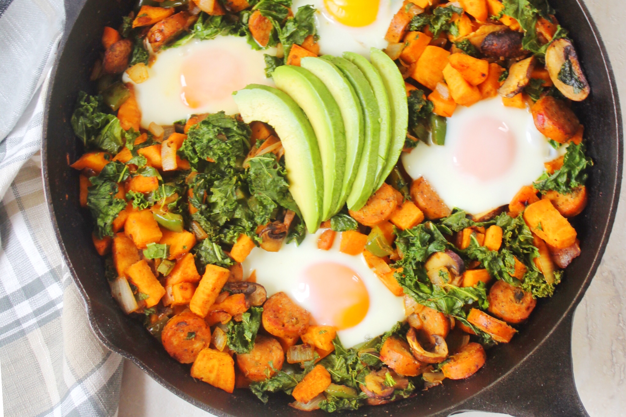 Sweet Potato and Sausage Breakfast Skillet